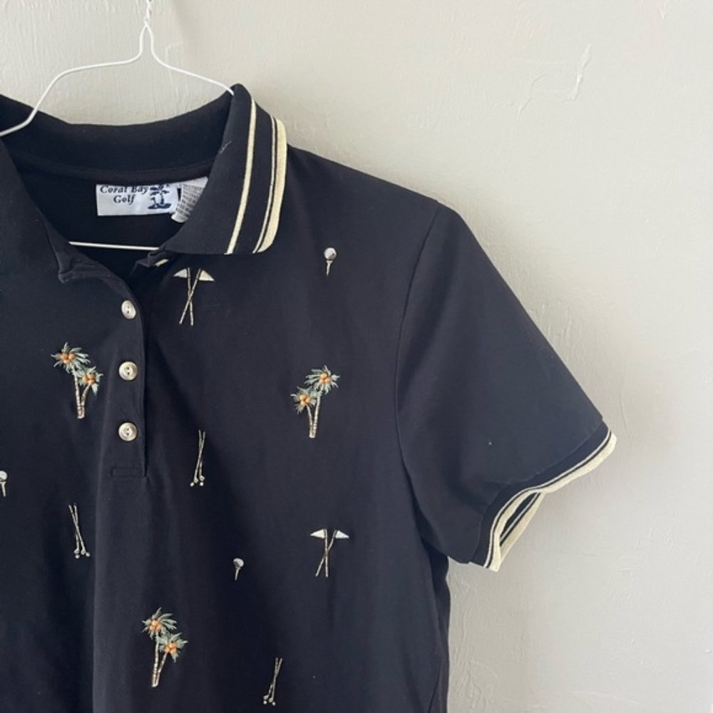 Vintage Coral Bay Golf collared embroidered shirt - Picture 1 of 4